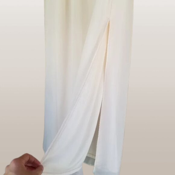 Bar III Strapless Ruffle Maxi Dress – New Years Eve Glam Party Dress Bridal Gown - Picture 5 of 12